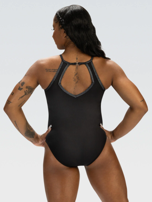GK - E4784 - Jordan Chiles U.S. Classic 2023 Replica Workout Leotard: Black