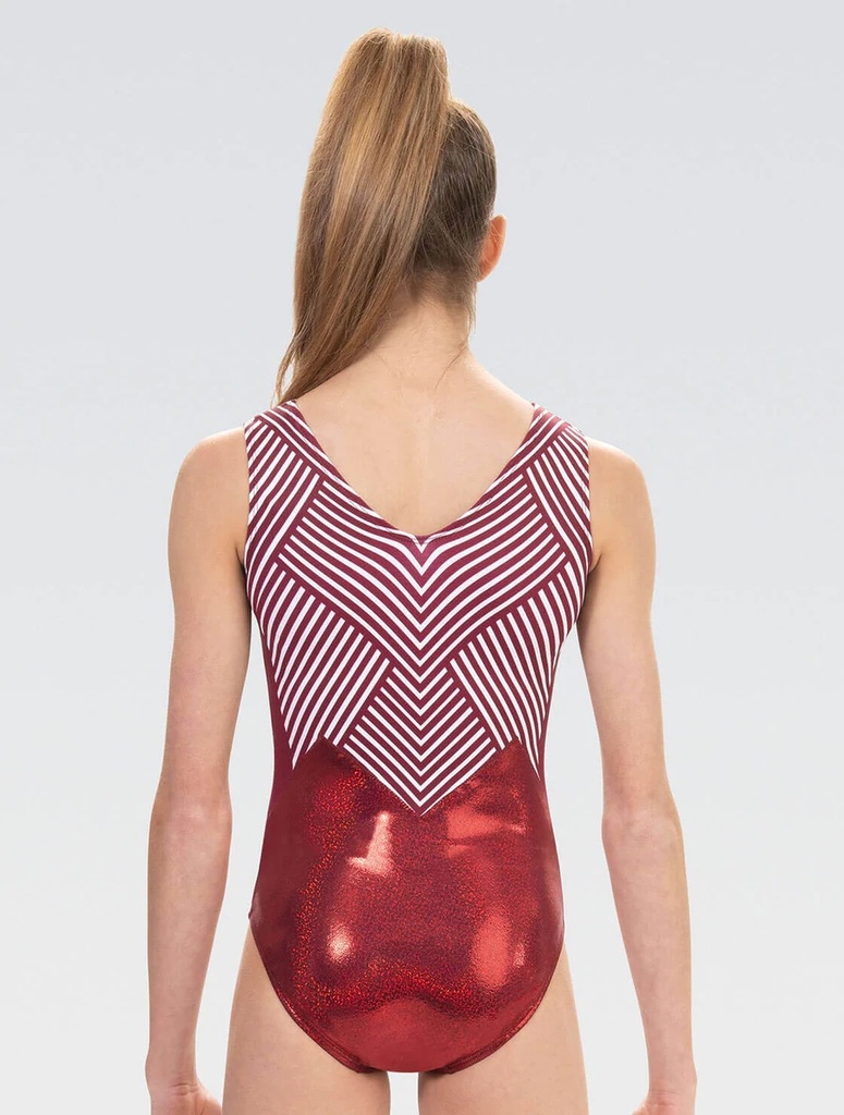 GK - 3897 - Chevron Stripe Workout Leotard