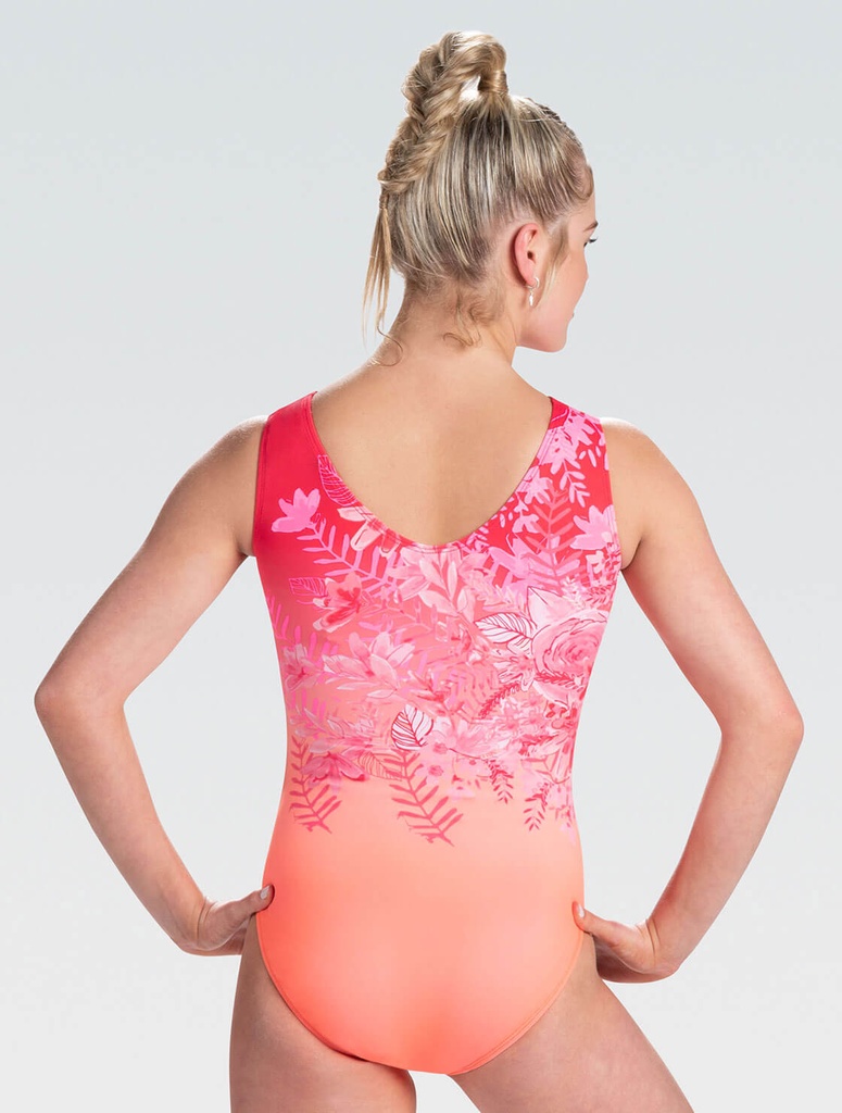 GK - 3900 - Flowers In The Wild Workout Leotard