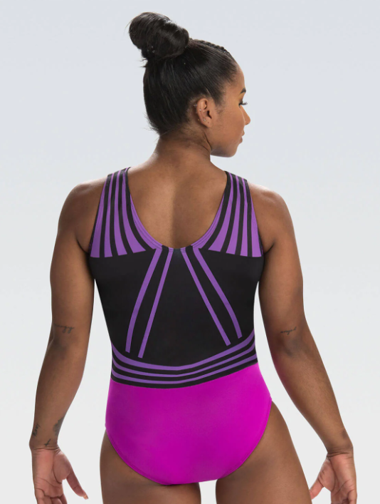 GK - 3888 - Interlaced Swirl Tank Leotard