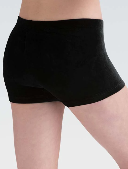 GK - Workout short - Velvet Micro Mini 1448 - Black