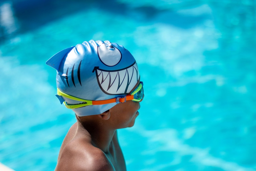 Zoggs Character Cap Junior 300710 Blue shark