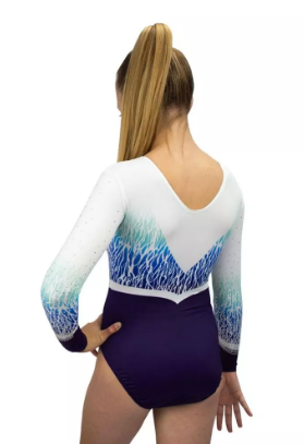 Milano - Long sleeve leotard - Infuse Blue