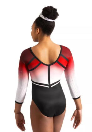 Milano - Long sleeve leotard - Antheia Red