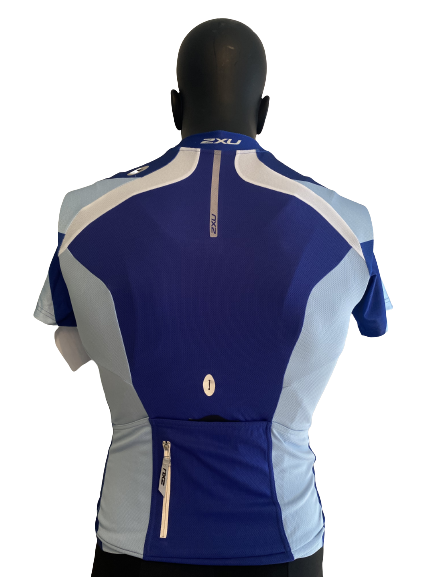 2XU - Heren Elite Fietsshirt MC1405A - Koningsblauw