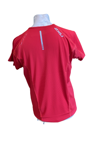 2XU - Heren Elite S/S Kortemouwstop MR1043A  - Rood