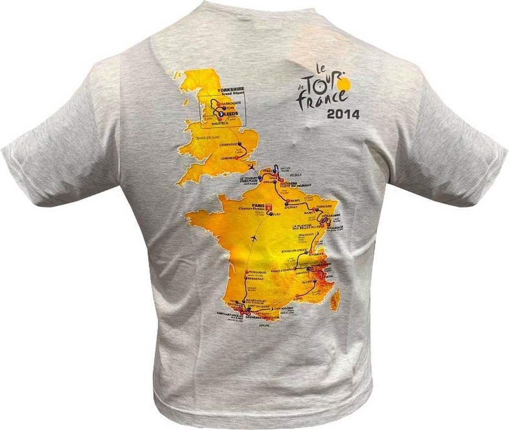 Tour de France - T-shirt Vintage - Grey Adult