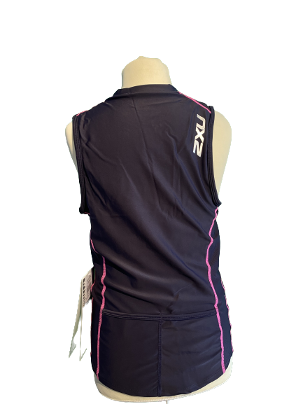 2XU - Women's endurance singlet WT1114 pink/ black