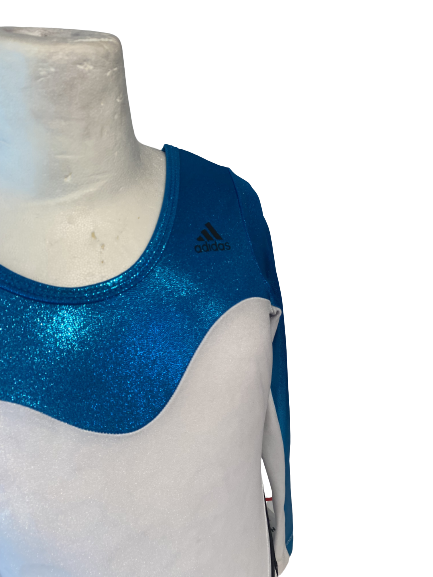 Adidas - Long sleeve leotard AL1307 White/blue