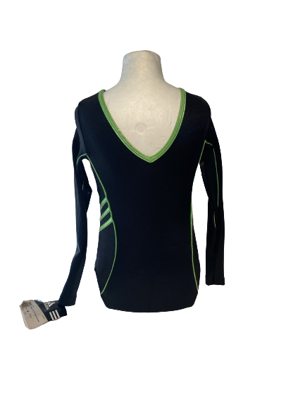 Adidas - Long sleeve leotard AS533 Black/green