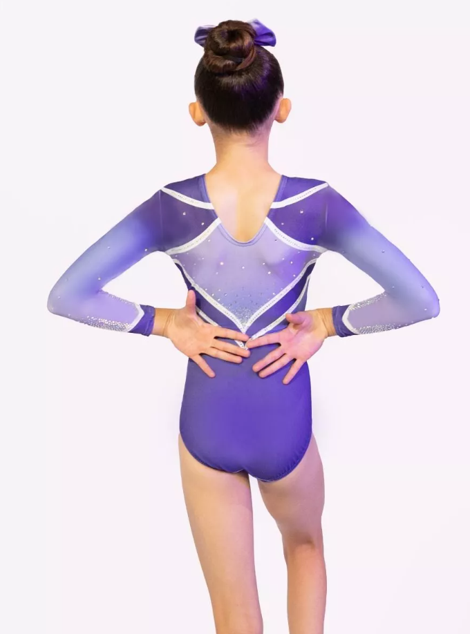 Milano - Long sleeve leotard Carnival Purple