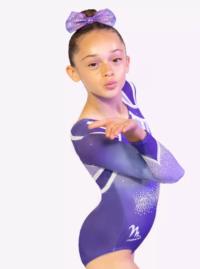 Milano - Long sleeve leotard Carnival Purple