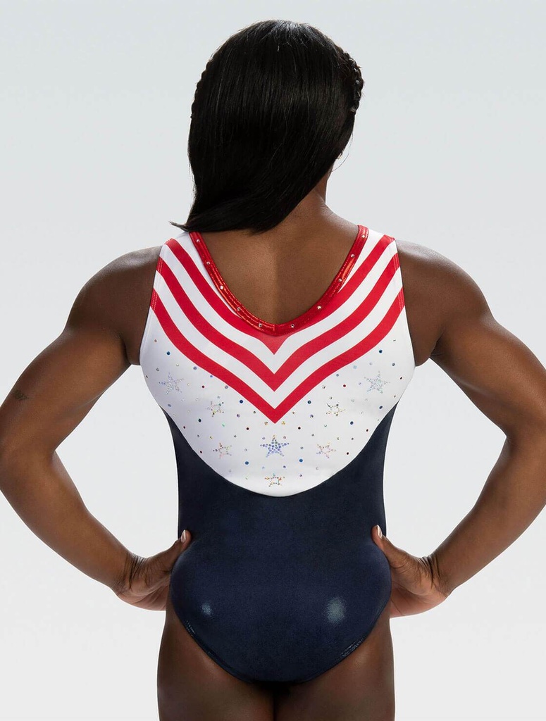 GK  E4348  Replica  USA  Gymnastics GK E4348  Replica   marine white  red