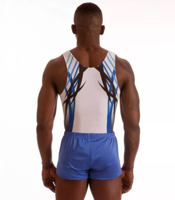 Milano - Men's Blade Gymnastics Leotard Blue