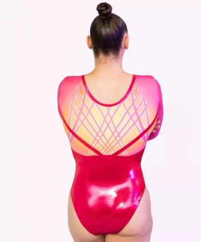 Milano - Long sleeve leotard Rave -Pink