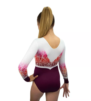 Milano - Long sleeve leotard - Infuseburgundy