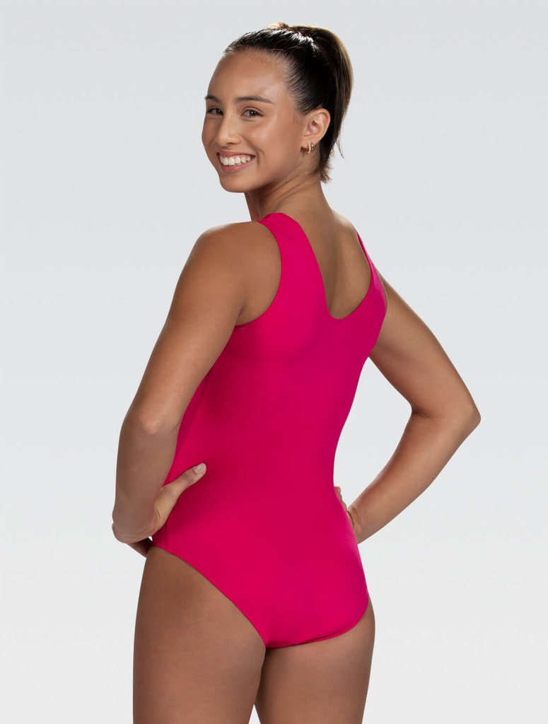 GK stock leotards  GK 3935 Ignite Tank Leotard Raspberry