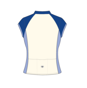 Parentini - Cycling jersey women's - 13525 slipstream Cobalt blue White