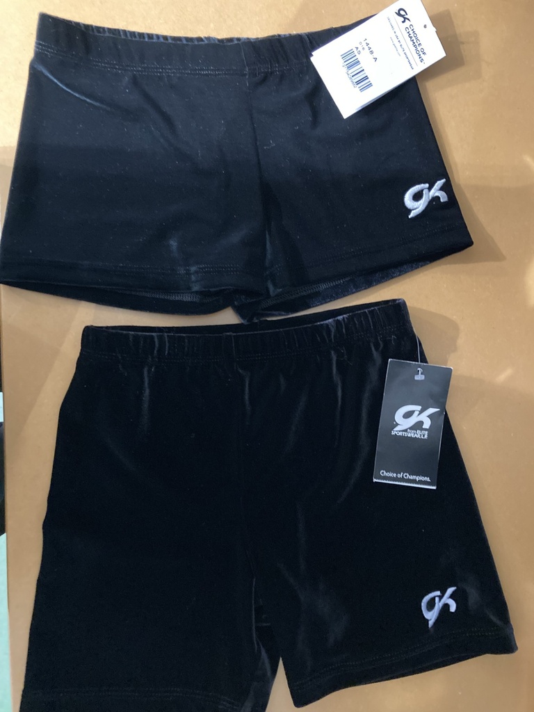 GK - Workout short -Velvet  1444- hoge taille, langer been