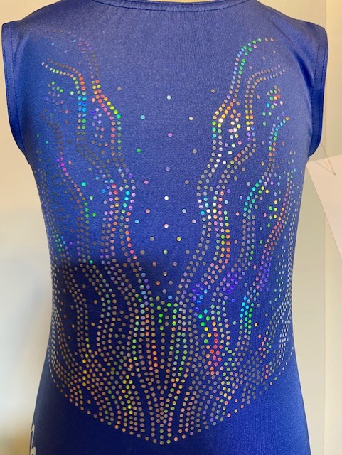 Milano - ANGELIC  sleeveless  leotard   ciel  ,  myosotis