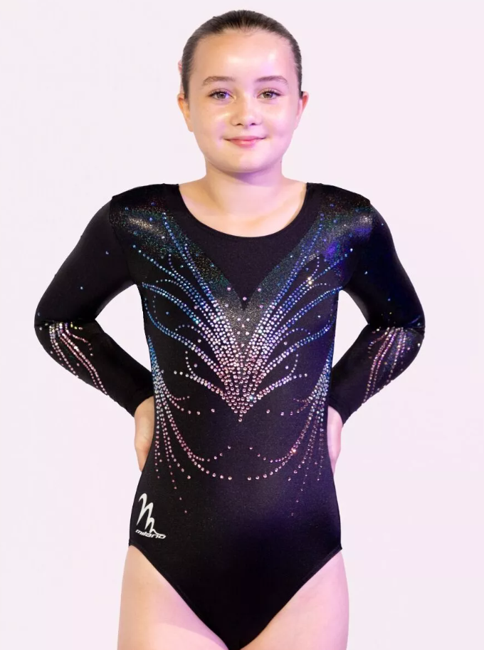 Milano - Long sleeve leotard - MercuryBlack/black