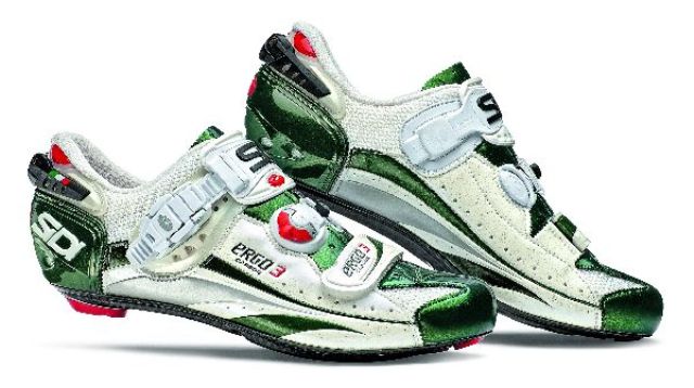 Sidi - Ergo 3 - Carbon Vernice Raceschoen - Wit Groen Crème