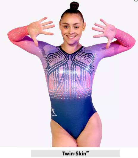 Milano - long sleeve leotard - Electronicacoral