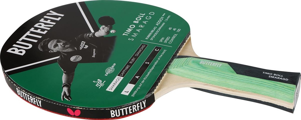 BUTTERFLY Tennis table Bat TIMO BOLL SMARAGD