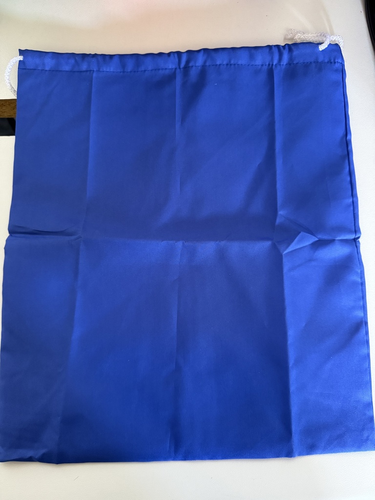 Sporttas-sportzak-rugzak blauwe sporttas met koordje
