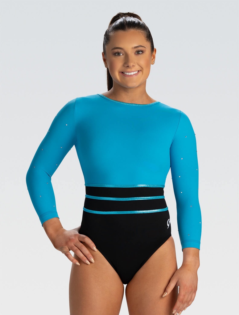 5866ST Stock leoGK Leotards  long sleeves