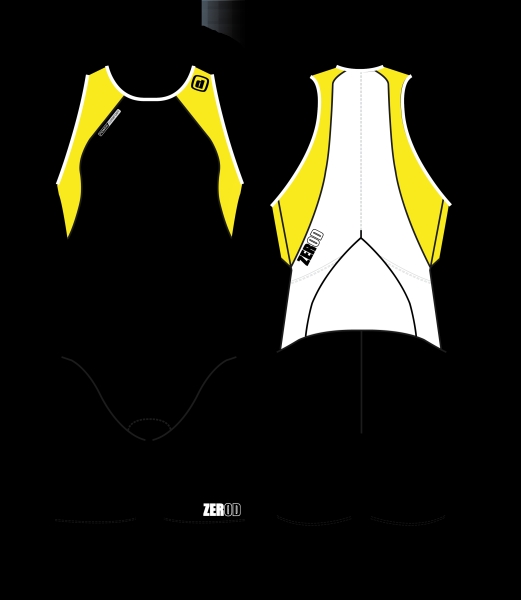 ZeroD - uSuit - CUUSUIT universeel trisuit Geel 