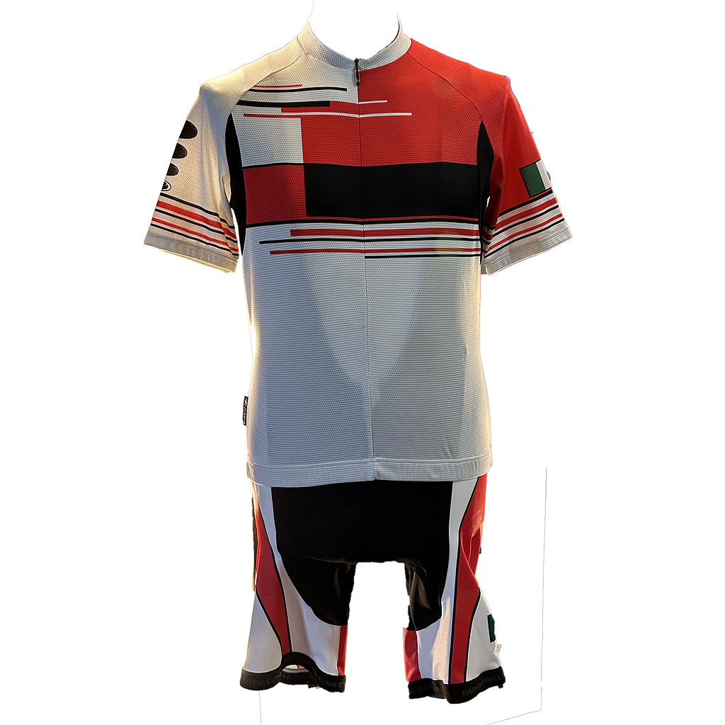 Parentini - Jersey + ShortV342 Red/black White