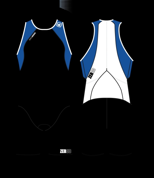 ZeroD - uSuit - CUUSUIT universal trisuitBlue