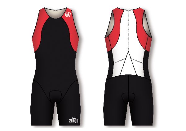 ZeroD - uSuit - CUUSUIT universeel trisuit Rood