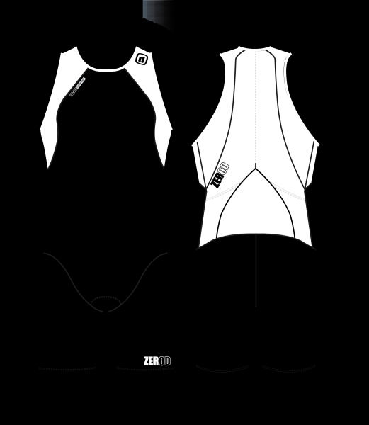 ZeroD - uSuit - CUUSUIT trisuit universel Blanc