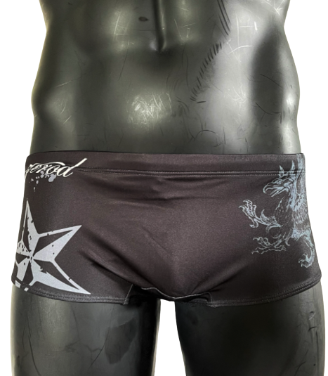 ZeroD - Swim Trunks Training -Skeleton SMT Black