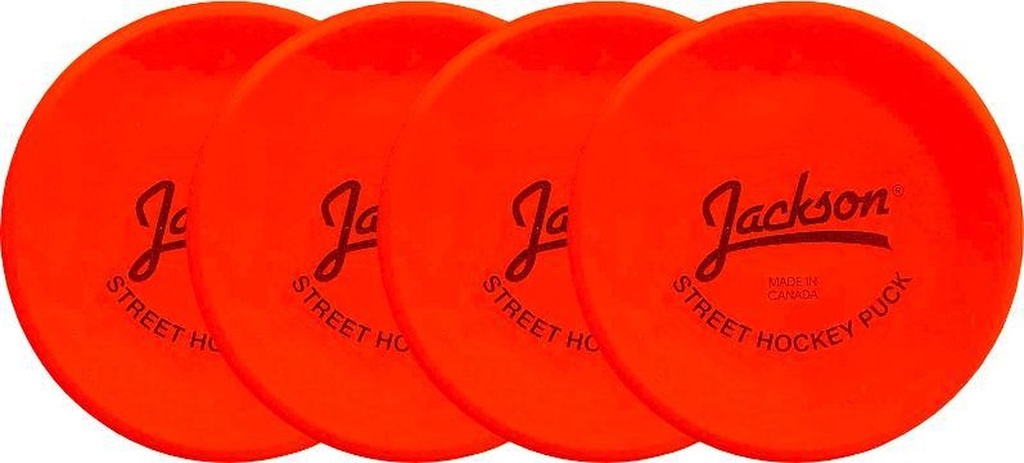 Jackson - Set van 4 hockeypucks Indoor - Oranje