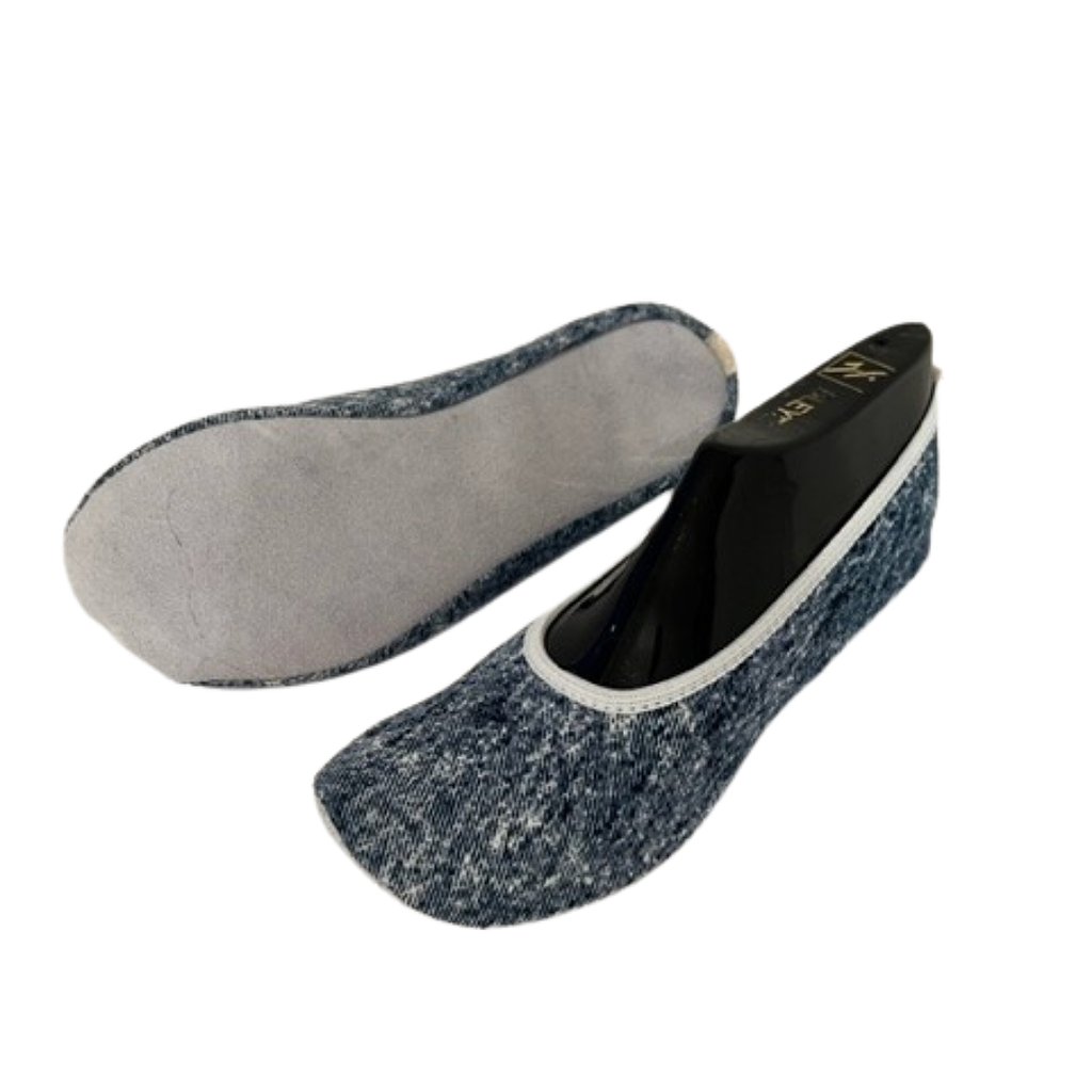 Gymnastic slipper - jeans look - bufle sole