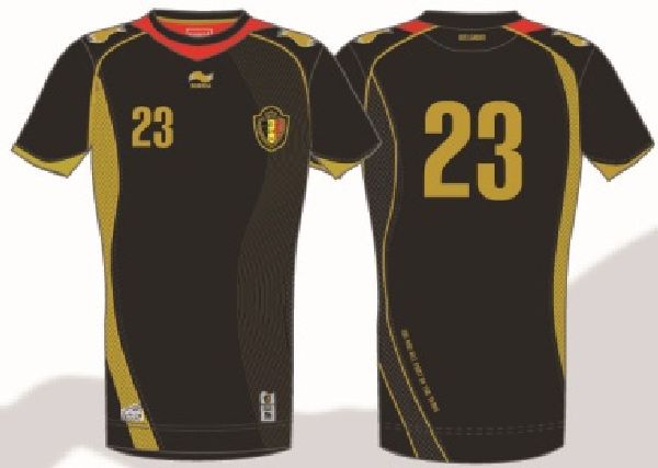 Burrda - Rode Duivels Wedstrijdshirt '12 Noir Vintage