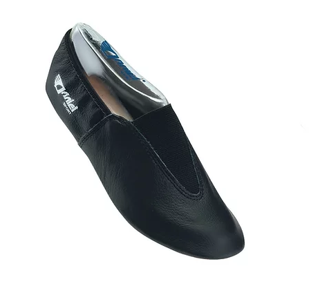 Anniel - Gymnastic slipper Olympia 2024 - Leather/gummi ElastiBlack