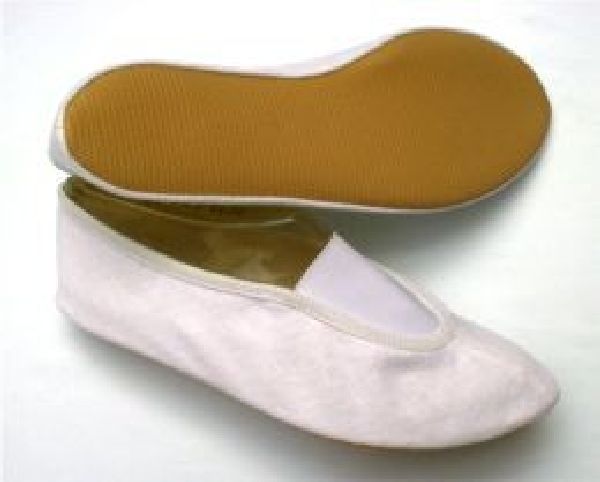 Anniel - Gymnastic slipper Olympia 2024 - Leather/gummi ElastiWhite