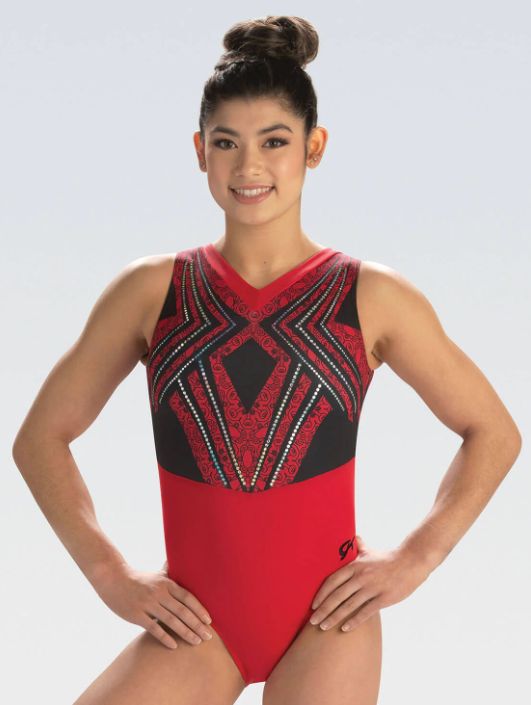 GK - 3887 - Wonderous Red Tank Leotard