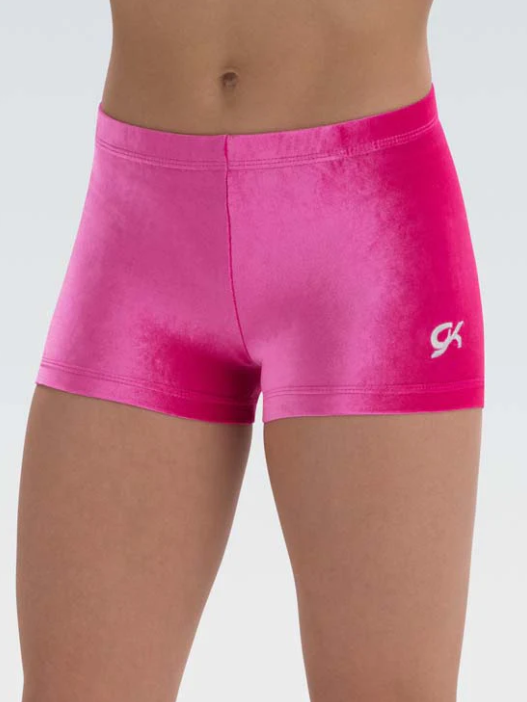 GK - Workout short -Velvet Micro Mini 1448 - Pink