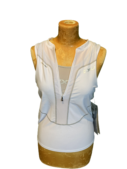 2XU - Dames Endurance Singlet WT1114 Wit 