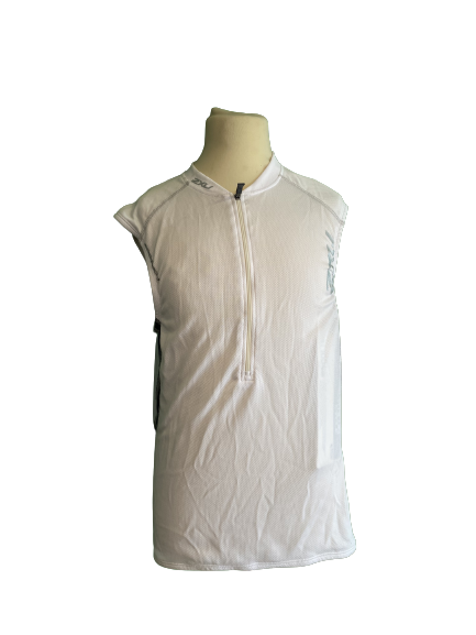 2XU - Heren Endurance 3 Pocket Top MT1004A - Wit