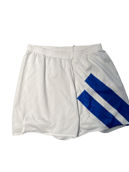 Mailsport  -Short - Wit met blauwe strepen