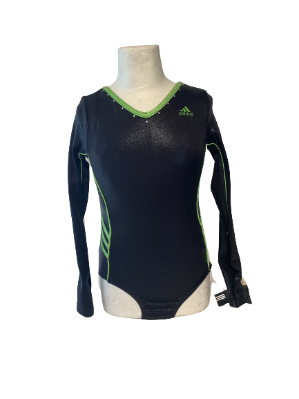 Adidas - Long sleeve leotard AS533Black/green