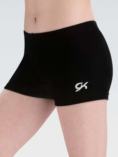 GK - Workout short -Velvet Micro Mini 1448 - Black Black