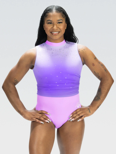 GK - E4828 - Jordan Chiles U.S. Championships 2023 Replica Leotard Purple