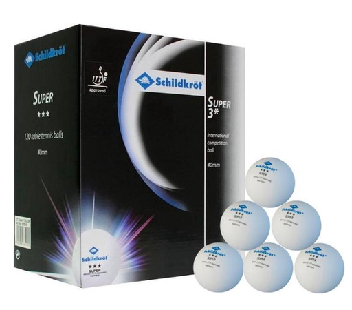 Donic Schildkrot - Table tennis balls -3* super (120) W 628342 White